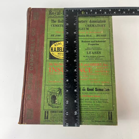 1934 Los Angeles CA City Directory POOR Ancestry Genealogy Antique Vtg Reference - Picture 5 of 15